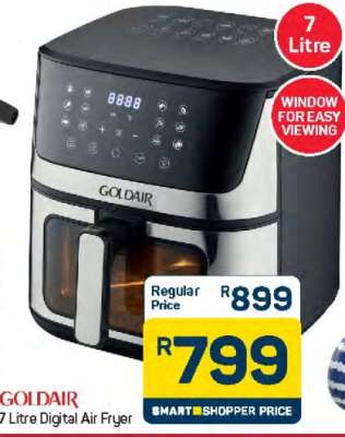 Goldair 7 Litre Digital Air Fryer