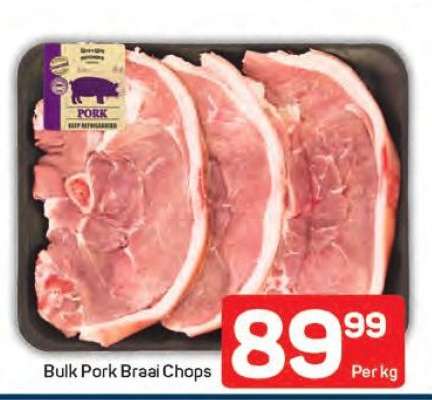 Bulk Pork Braai Chops