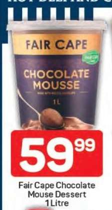 Fair Cape Chocolate Mousse Dessert