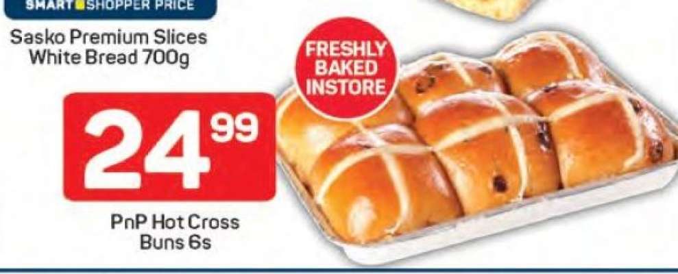 PnP Hot Cross Buns 6s