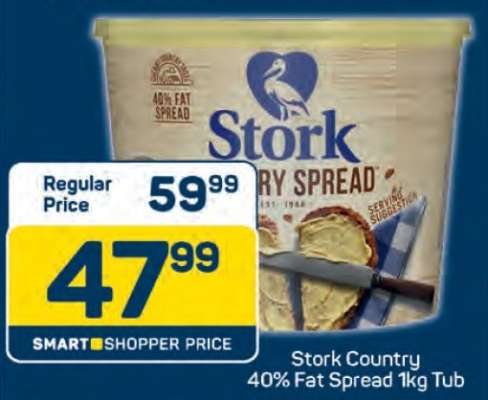 Stork Country 40% Fat Spread 1kg Tub