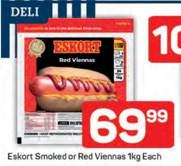 Eskort Smoked or Red Viennas