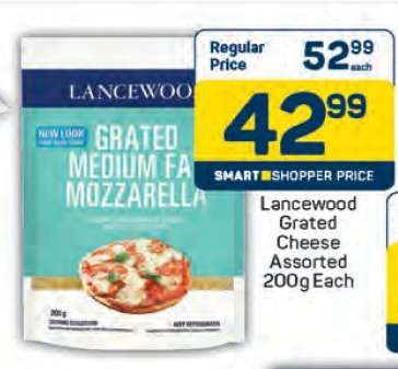 Lancewood Grated Cheese Assorted 200g Each