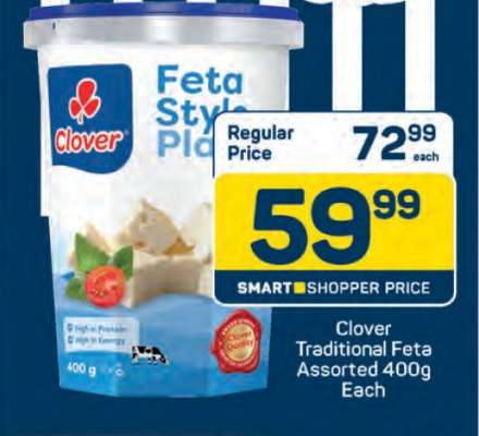 Clover Traditional Feta Assorted 400g Each