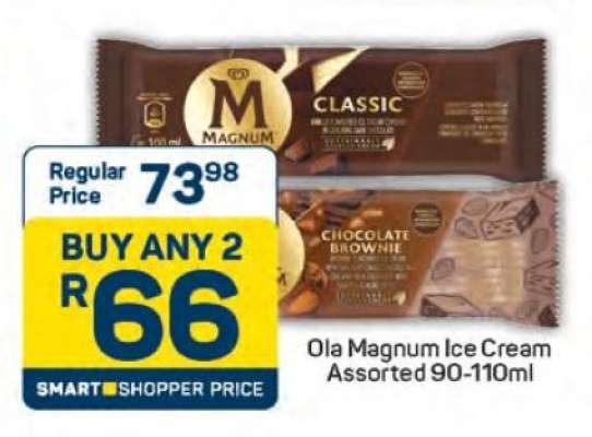 Ola Magnum Ice Cream Assorted 90-110ml