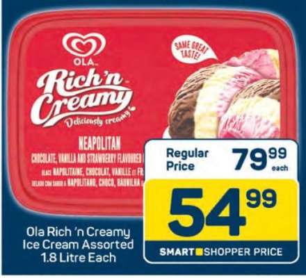 Ola Rich 'n Creamy Ice Cream Assorted