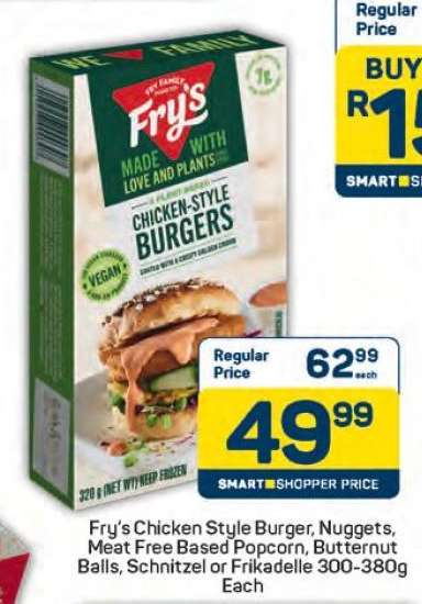 Fry's Chicken Style Burgers