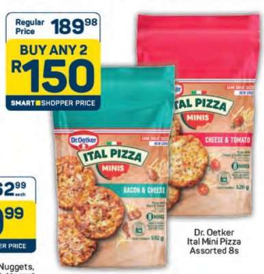 Dr. Oetker Ital Mini Pizza Assorted 8s