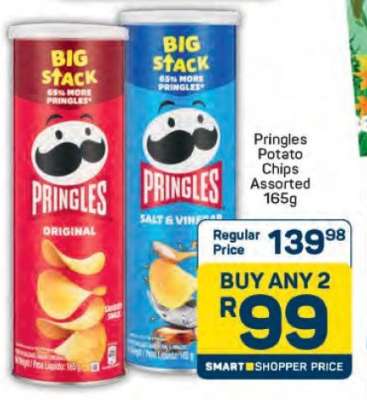 Pringles Potato Chips Assorted 165g