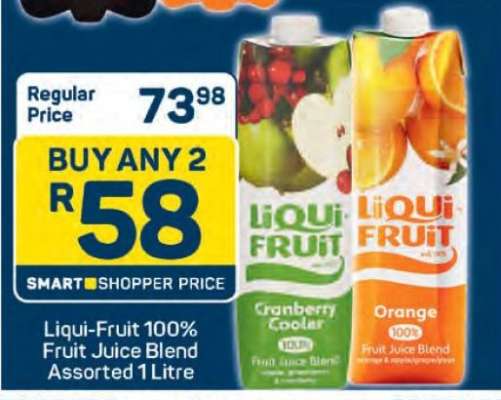 Liqui-Fruit 100% Fruit Juice Blend Assorted 1 Litre