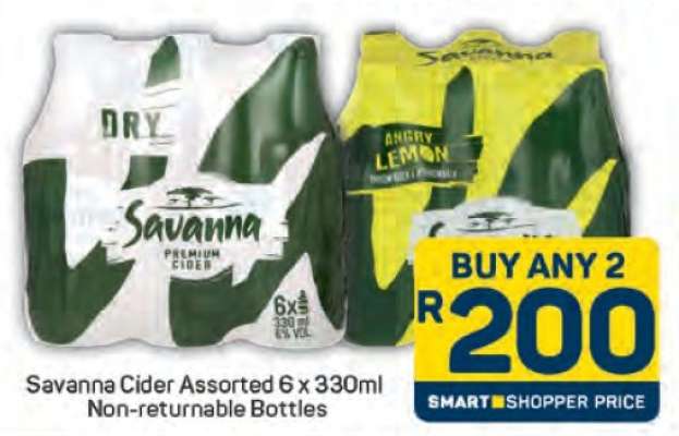 Savanna Cider Assorted 6 x 330ml
