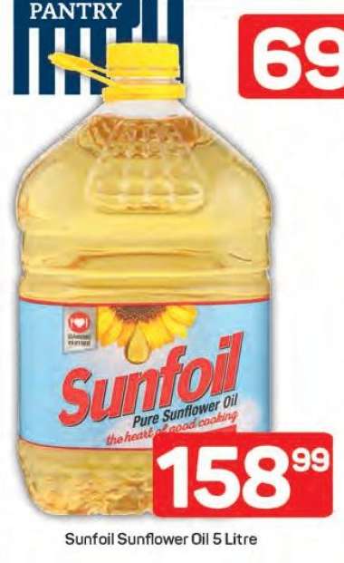 Sunfoil Sunflower Oil 5 Litre