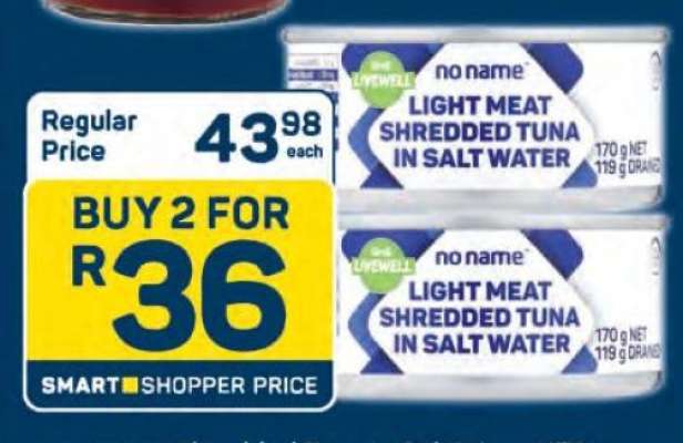 no name Light Meat Shredded Tuna in Salt Water