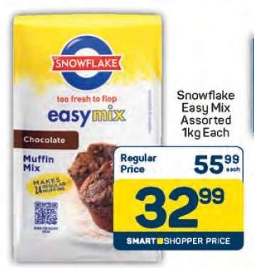 Snowflake Easy Mix Assorted 1kg Each