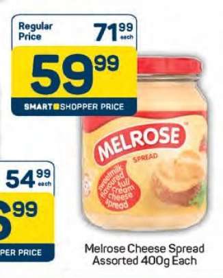Melrose Cheese Spread Assorted-400g Each
