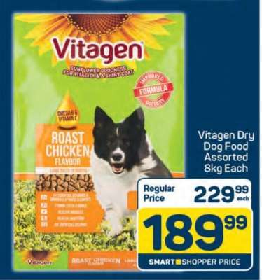 Vitagen Dry Dog Food Assorted 8kg Each