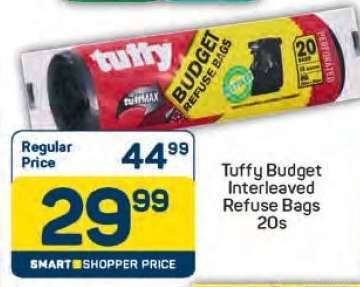Tuffy Budget Interleaved Refuse Bags 20s