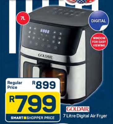 Goldair 7 Litre Digital Air Fryer