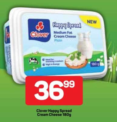 Clover Happy Spread Cream Cheese 180g