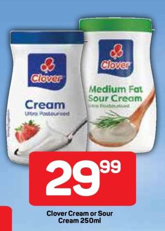 Clover Cream or Sour Cream