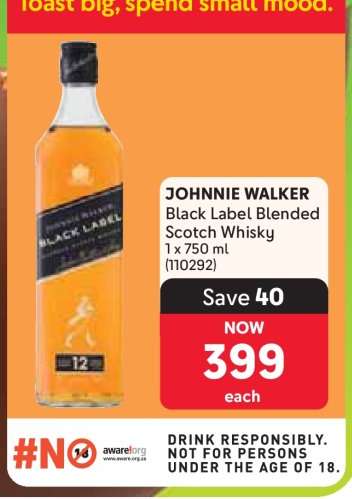 Johnnie Walker Black Label Blended Scotch Whisky