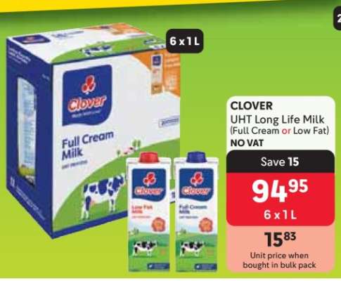 Clover UHT Long Life Milk