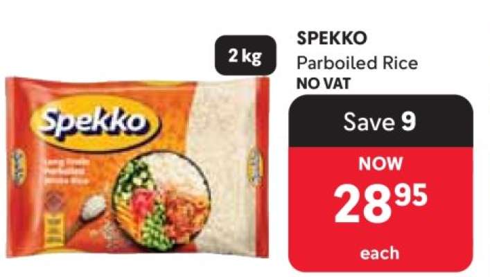 SPEKKO Parboiled Rice