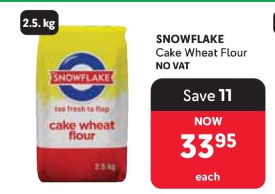 SNOWFLAKE CAKE WHEAT FLOUR