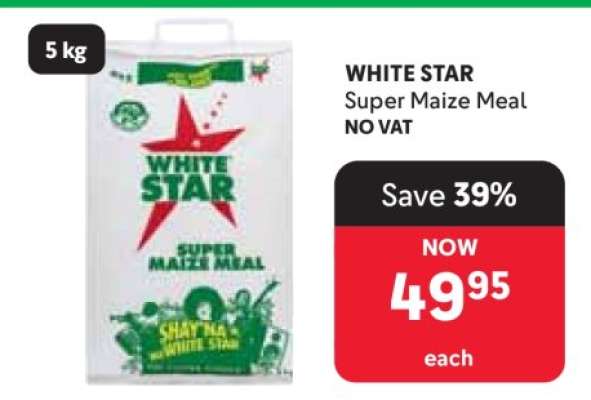 WHITE STAR SUPER MAIZE MEAL