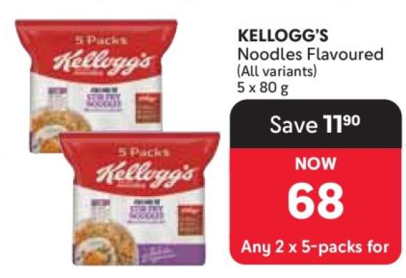 KELLOGG’S Noodles Flavoured