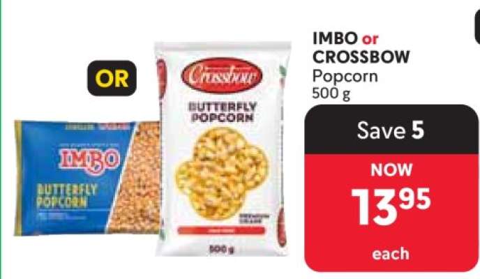 IMBO or CROSSBOW Popcorn