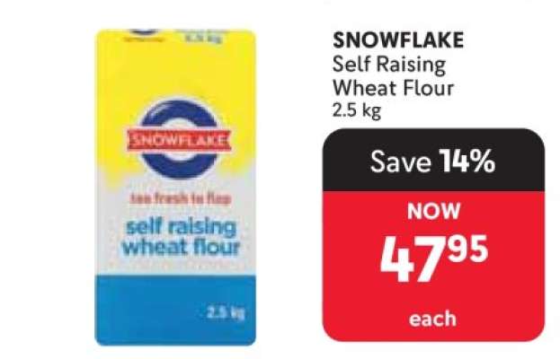 Snowflake Self Raising Wheat Flour
