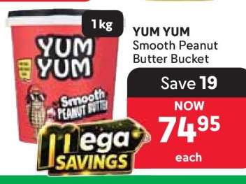 YUM YUM Smooth Peanut Butter Bucket