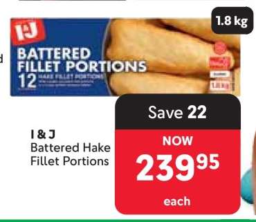 I&J Battered Hake Fillet Portions