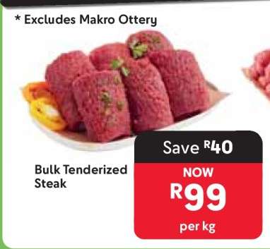 Bulk Tenderized Steak