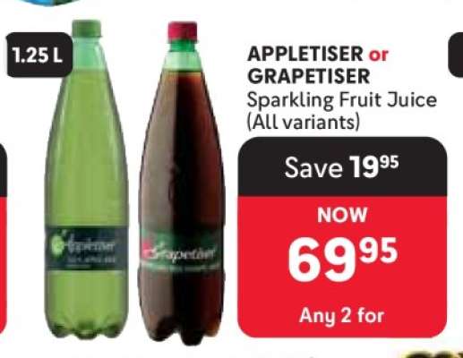 Appletiser or Grapetiser