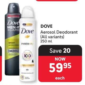 Dove Aerosol Deodorant