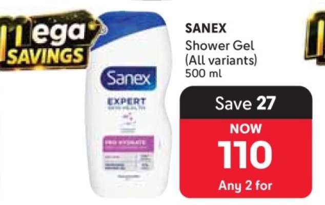 SANEX Shower Gel (All variants) 500 ml