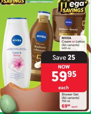 NIVEA Cream or Lotion