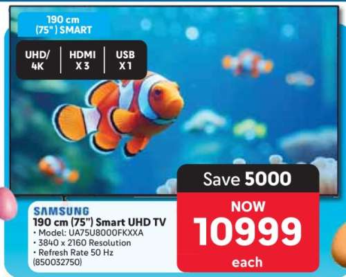 Samsung 190 cm (75") Smart UHD TV
