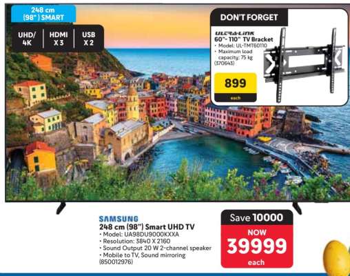 Samsung 248 cm (98") Smart UHD TV
