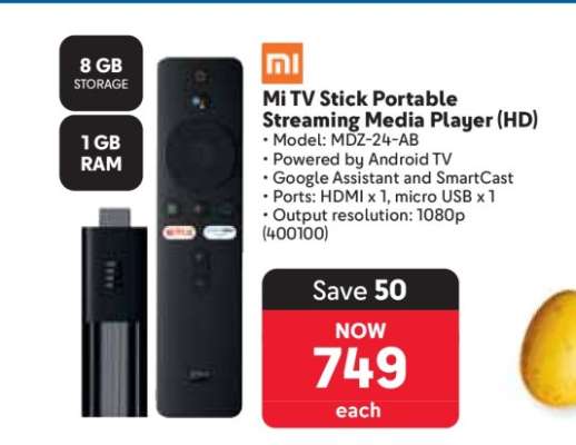 Mi TV Stick Portable Streaming Media Player (HD)