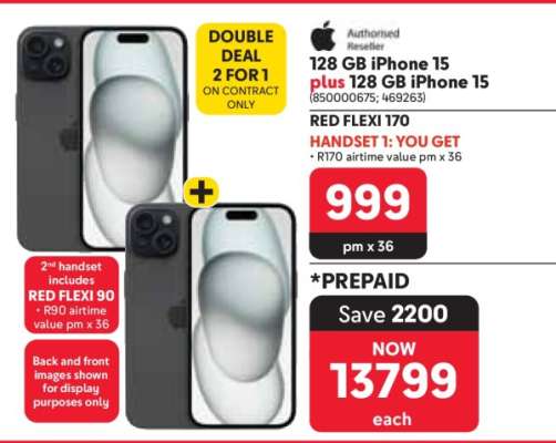 128 GB iPhone 15 plus 128 GB iPhone 15