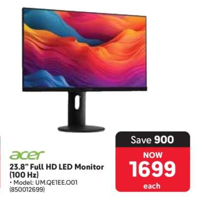 Acer 23.8” Full HD LED Monitor (100 Hz)