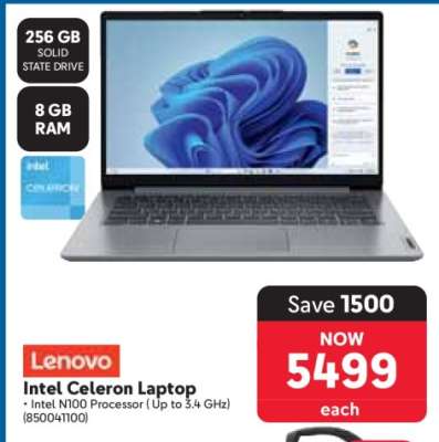 Lenovo Intel Celeron Laptop