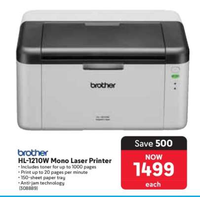 brother HL-1210W Mono Laser Printer
