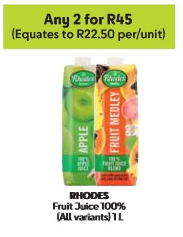 RHODES Fruit Juice 100%