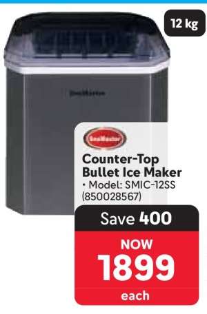 Counter-Top Bullet Ice Maker