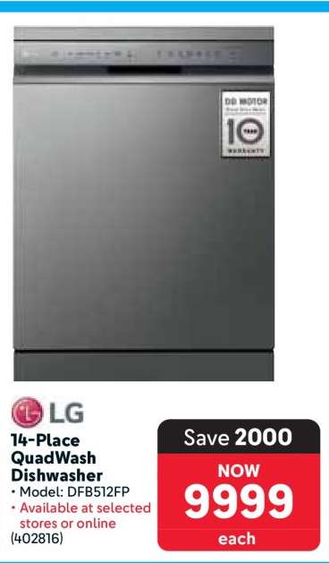 14-Place QuadWash Dishwasher