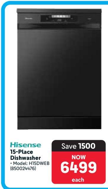 Hisense 15-Place Dishwasher